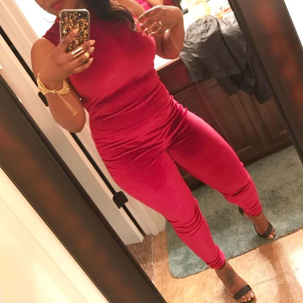 Velvet jumpsuit